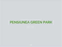 Tablet Screenshot of pensiuneagreenpark.ro